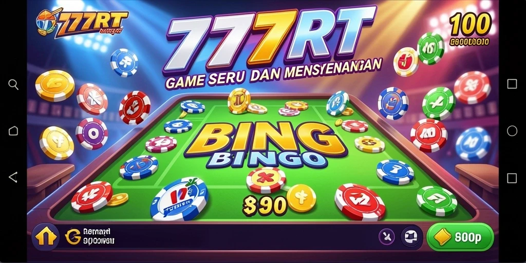 Screenshot utama 777RT menampilkan gameplay Bingo yang seru.