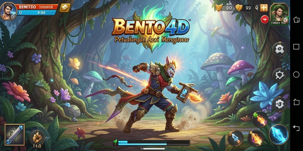 Tampilan gameplay dengan serangan yang spektakuler dan petualangan seru.