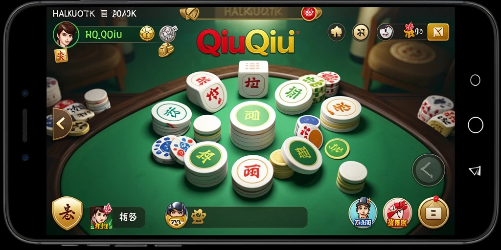 Tampilan gameplay menarik dari HALKUOTK dengan fitur QiuQiu.