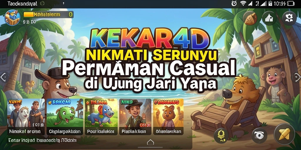 Tampilan gameplay KEKAR4D yang menarik dan penuh warna.