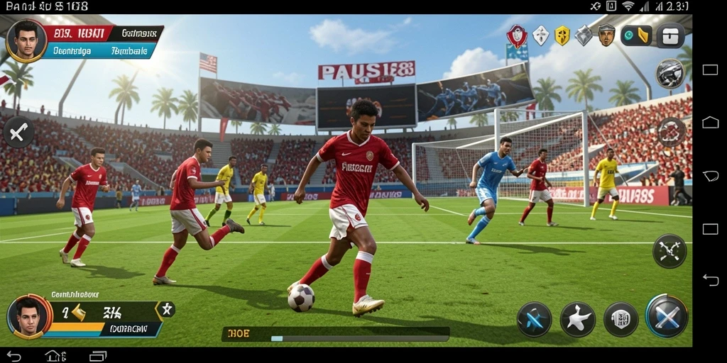 Screenshot utama PAUS188 menampilkan aksi seru dalam pertandingan olahraga.