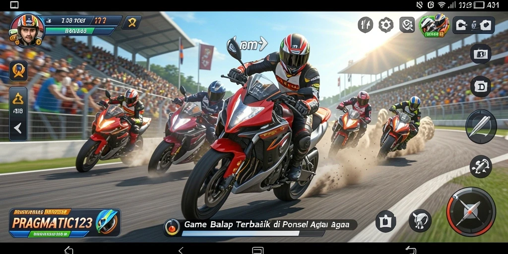 Screenshot PRAGMATIC123 menampilkan balapan seru dengan grafis menawan.