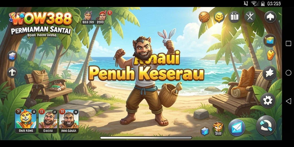 Screenshot gameplay WOW388 menampilkan momen seru dalam permainan santai.